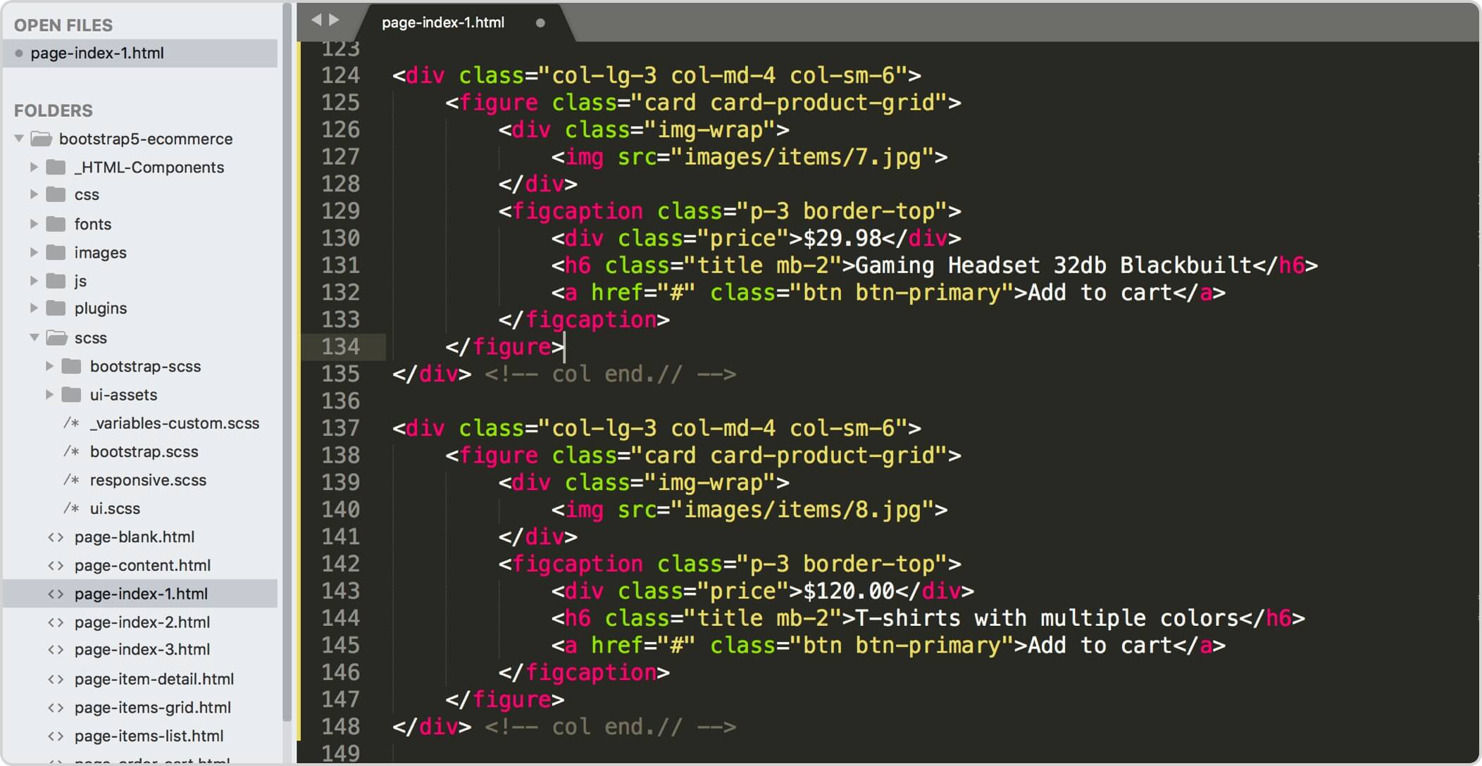 code editor window screenshot